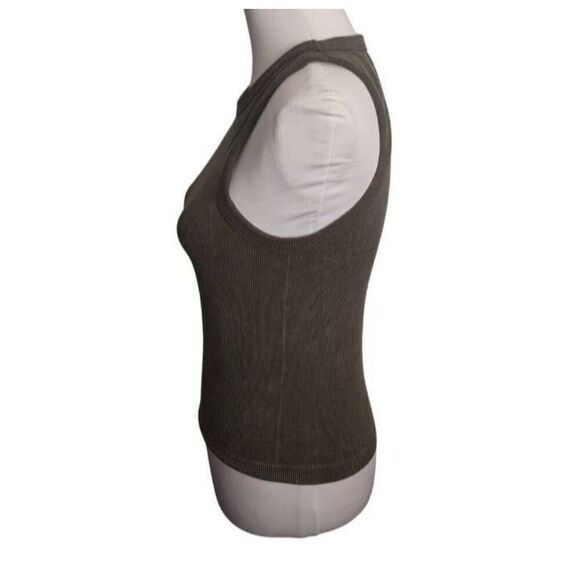 C&C CALIFORNIA ARMY GREEN RIBBED TANK TOP SZ. M/L RUNS SMALL EXCELLENT USED COND - Picture 3 of 5